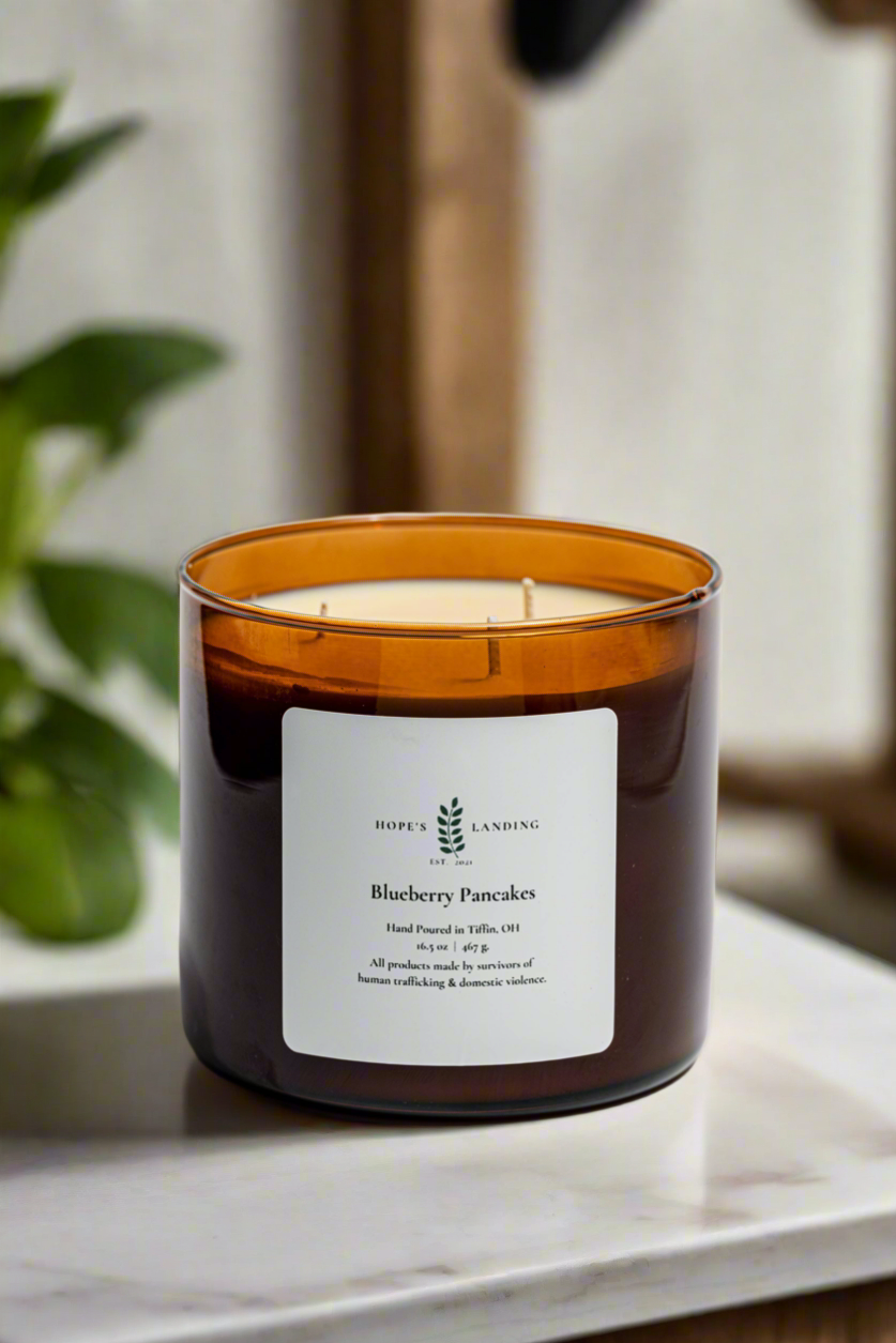 Blueberry Pancakes Candle: 16oz