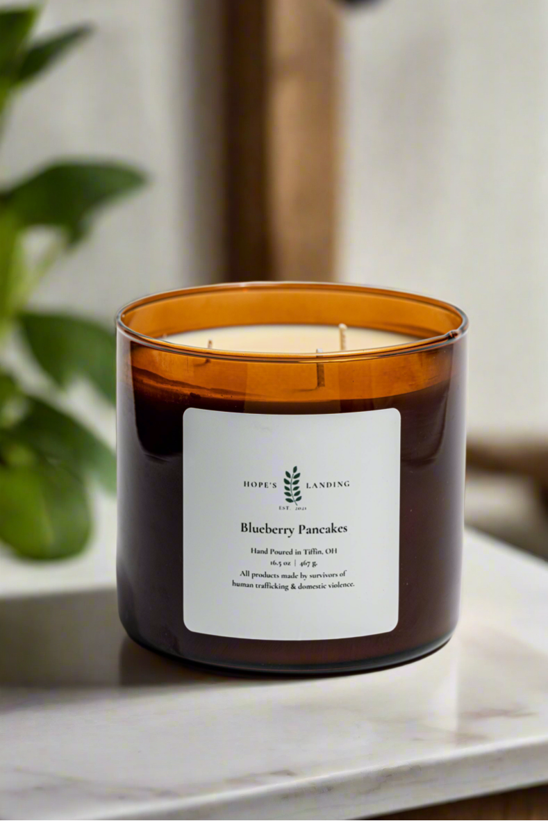Blueberry Pancakes Candle: 16oz
