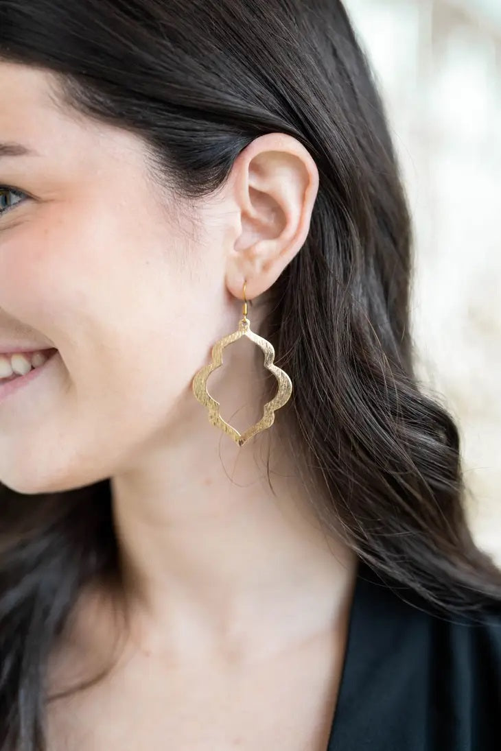 Talia Earrings - Gold / Brass Lightweight Earring
