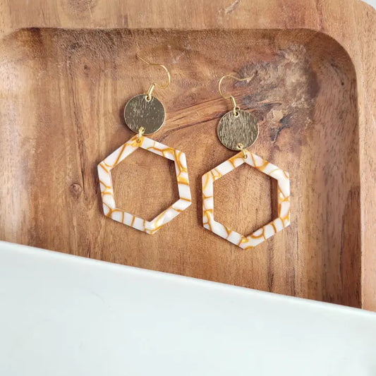 Lennox Earrings  - Pumpkin Spice
