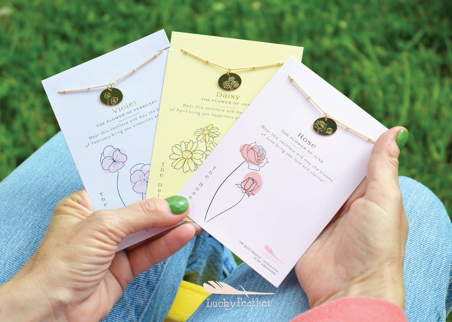 Birth Month Flower Necklace